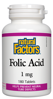 Ácido Fólico 1 mg 180 tabs Fatores Naturais