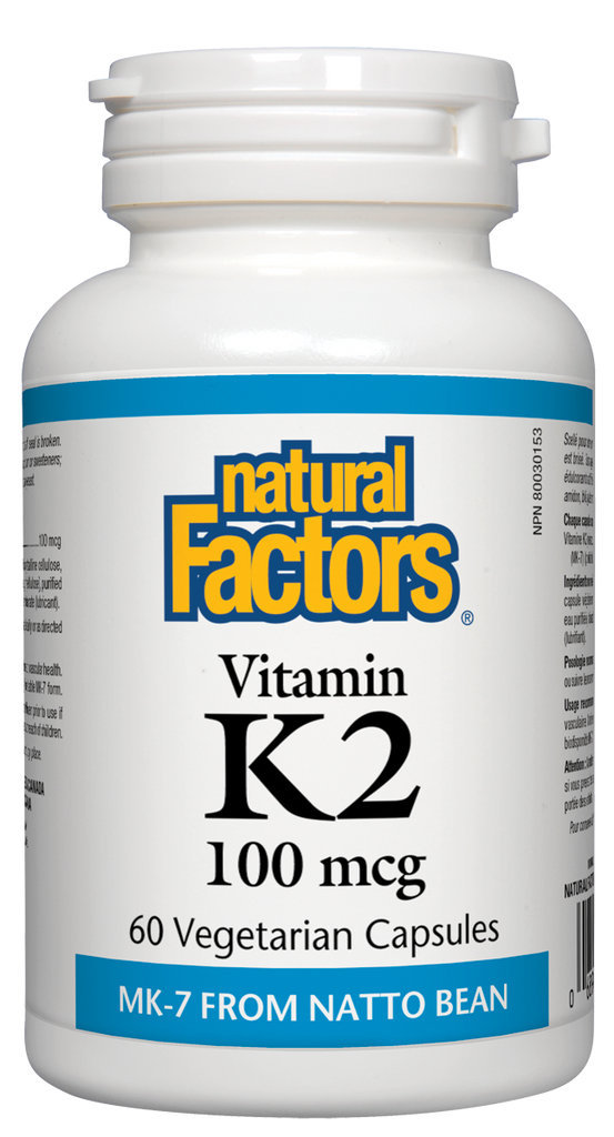 Vitamina K2 100 mcg 60 cápsulas vegetarianas