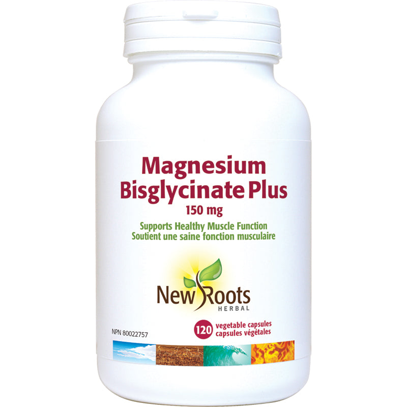 Bisglicinato de magnésio mais 150 mg 120's New Roots