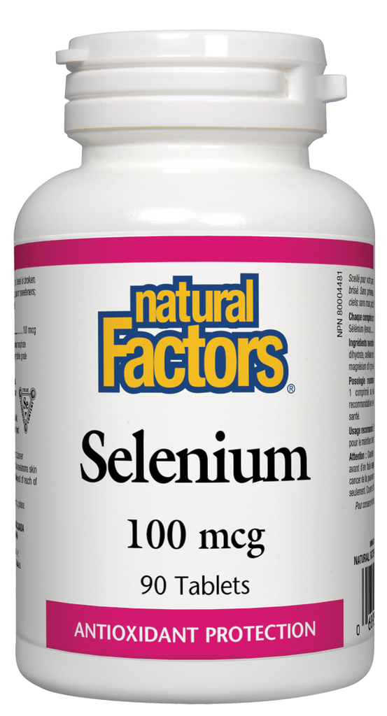 Sélénium 100mcg 90 comprimés Protection antioxydante Facteurs naturels