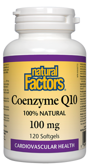 Coenzima Q10 100% Natural 100 mg 120 Fatores Naturais
