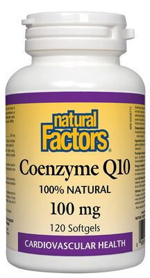 Coenzyme Q10 100% naturel 100 mg 120's Natural Factors