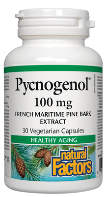 Pycnogenol 100 mg Extrato de casca de pinheiro marítimo francês 30's N.F.