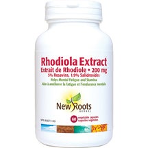 Rhodiola Extract 200mg helps mental fatigue and stamina 60's New Roots