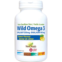 Wild omega easy-swallow size lemon flavour 60's New Roots