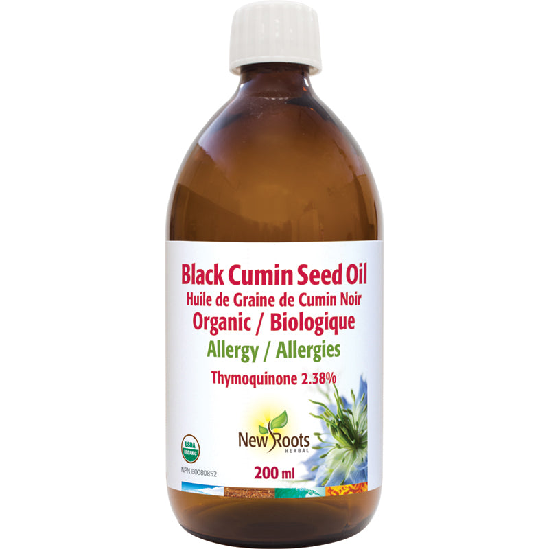 Black Cummin Seed Oil 200ml novas raízes orgânicas