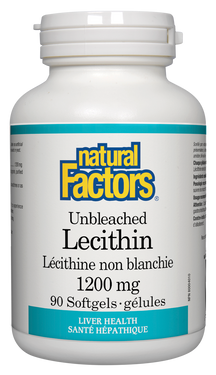 Unbleached Lecithin  1200 mg 90's Liver Health Natural Factors