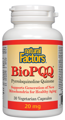 Fatores naturais de BioPQQ 20 mg 30's