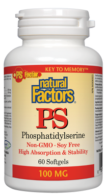 PS Phosphatidylsérine 100 mg 60's Natural Factors