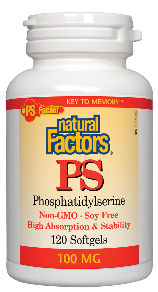 PS Fosfatidilserina 100 mg Fatores naturais de 120