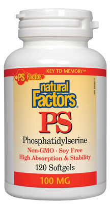 PS Phosphatidylserine 100 mg 120's Natural Factors