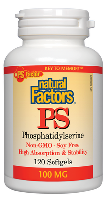 PS Fosfatidilserina 100 mg Fatores naturais de 120