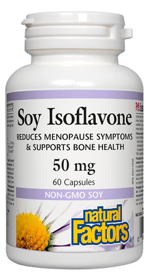 Isoflavone de soja 50 mg de SOJA SANS OGM 60 capsules Natural Factors