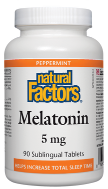 Melatonin 5 mg 90 Sublingual Tabs Natural Factors