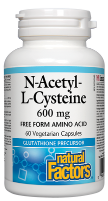 N-acetil-L-cisteína 600 mg 60 cápsulas. N.F.