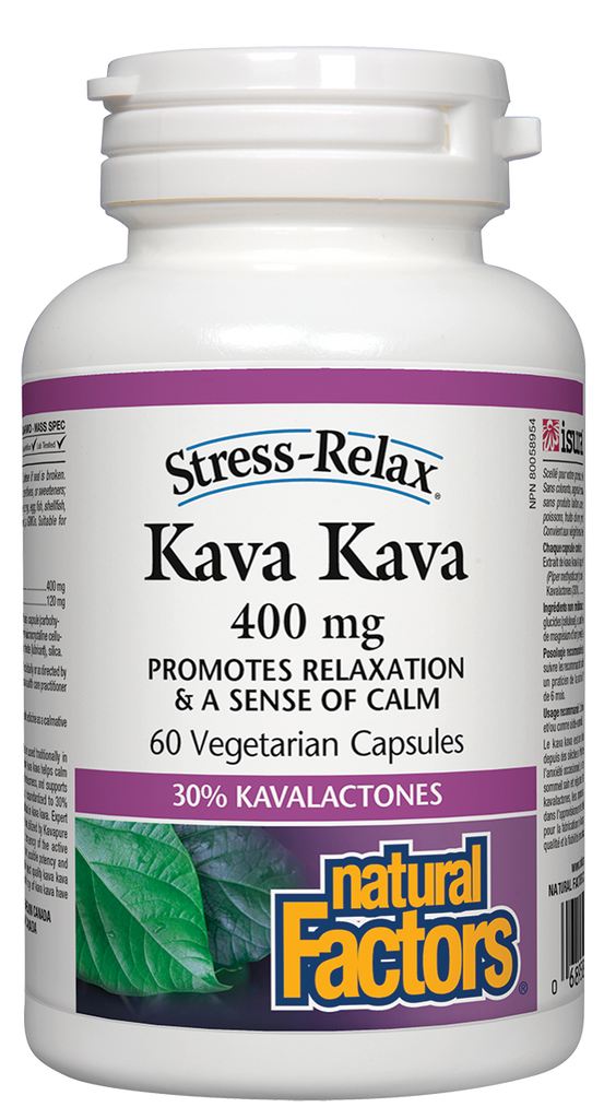 Kava Kava 400 mg 60 Vegetarian caps 60's relaxation & sense of calm