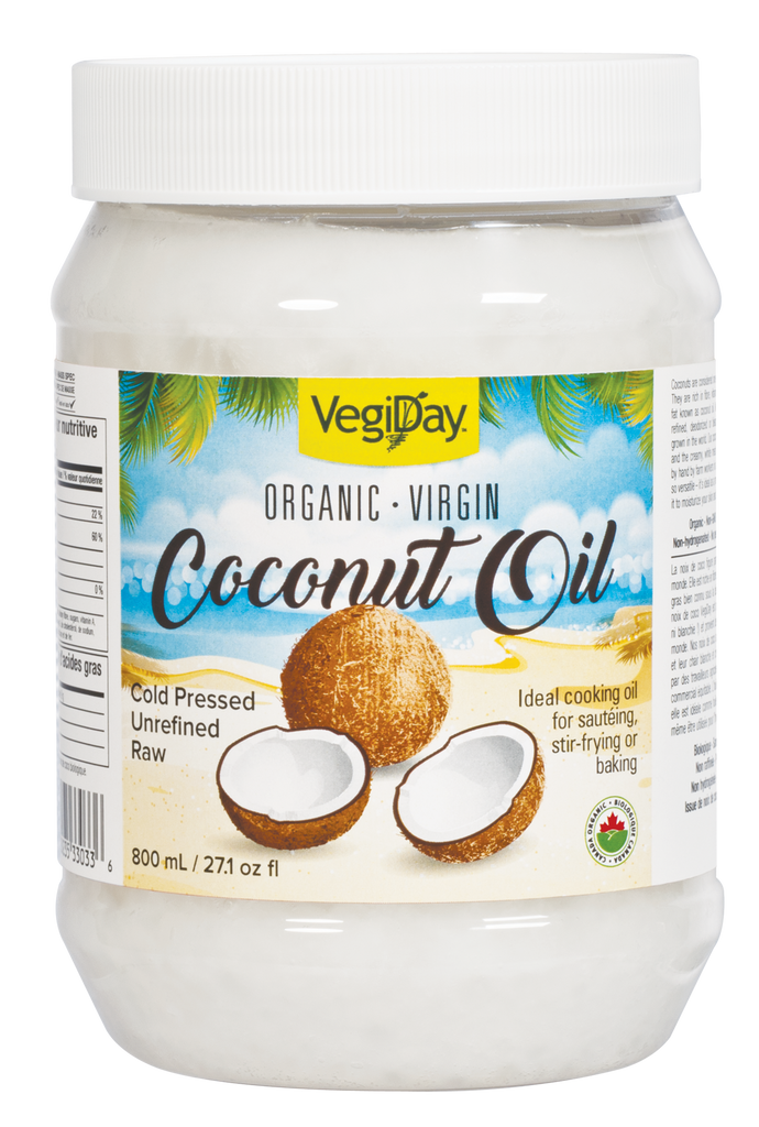 Coconut oil Organic virgin cold pressed, unrefined , raw 800ml