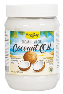 Coconut oil Organic virgin cold pressed, unrefined , raw 800ml