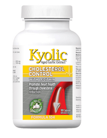 Kyolic Aged Garlic Extract 180's Cholesterol Control formula 104