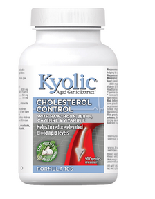 Extrato de alho envelhecido Kyolic Fórmula de controle do colesterol dos anos 90 106