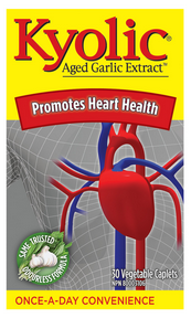 Kyolic Aged Garlic Extract 30's promotes heart health once-a-day