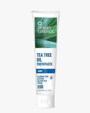 Desert Essence Tea Tree óleo Pasta de dentes menta