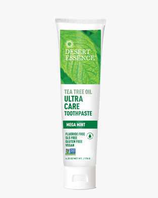 Desert Essence Tea Tree oil Ultra cuidado Pasta de dentes mega mint