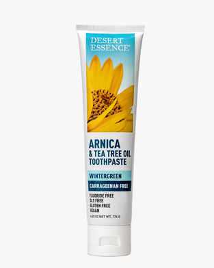 Desert Essence Arnica and Tea Tree oil Toothpaste wintergreen