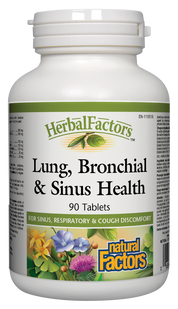 Santé des poumons, des bronches et des sinus 90 comprimés Natural Factors