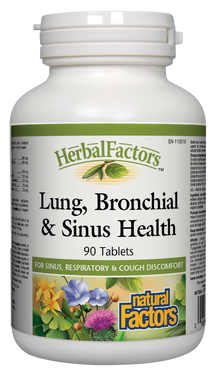 Santé des poumons, des bronches et des sinus 90 comprimés Natural Factors