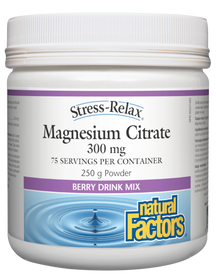 Citrate de magnésium 300 mg Berry Drink Mix 250 gr poudre N.F.