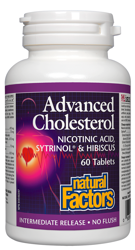 Colesterol avançado Ácido nicotínico, sytrinol e hibisco 60's N.F.