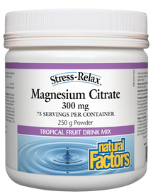 Citrate de magnésium 300 mg Mélange de fruits tropicaux 250 gr N.F.