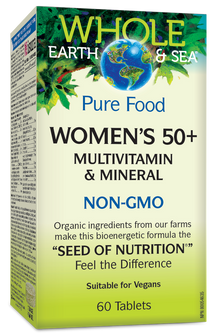 Terre entière et mer Multivitamines pour femmes 50+ 60's