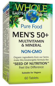 Terre entière et mer multivitamines pour hommes 50+ 60's