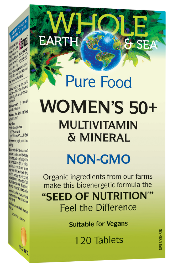 Terre entière et mer 50+ Multivitamines 120 pour femmes