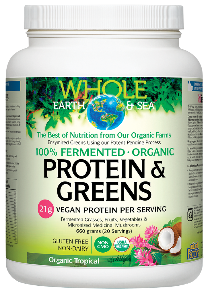 Fermented Organic Protein and Greens, Organic Tropical