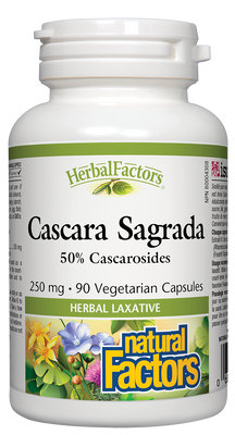 Cascara Sagrada 90 caps herbal laxative N.F.