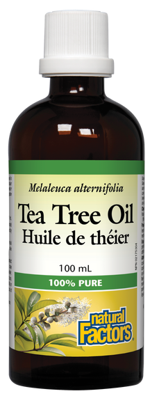 Huile d'arbre à thé 100 ml 100% Pure Natural Factors