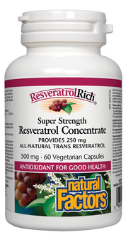Resveratrol Concentrado Super Força 500 mg 60's N.F.