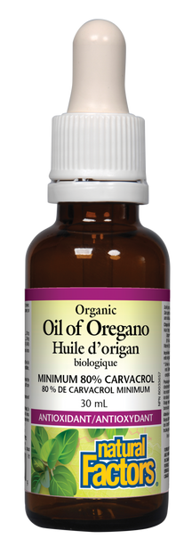 Organic Oil of Oregano 30 ml Natural factors
