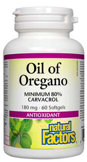 Óleo orgânico de orégano 180 mg 80% carvacrol dos anos 60 Fatores naturais