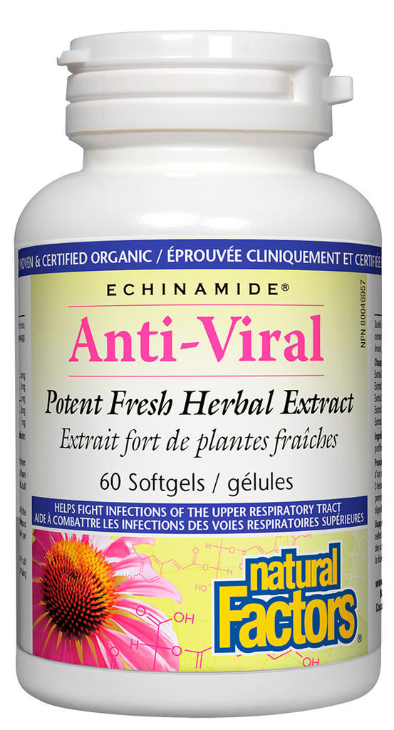 Echinamide Anti-Viral 60's aide à combattre les infections des voies respiratoires 60's