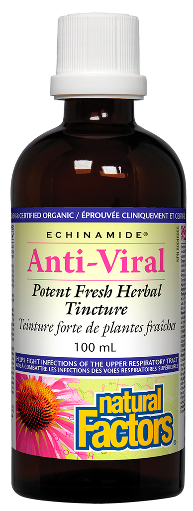 Echinamide Teinture Anti-Virale 100 ml aide à lutter contre les infections des voies respiratoires