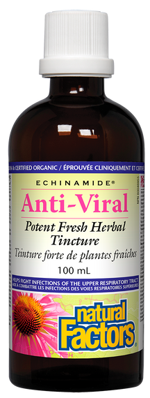 Echinamide Tintura Anti-Viral 100ml ajuda a combater infecções do trato respiratório