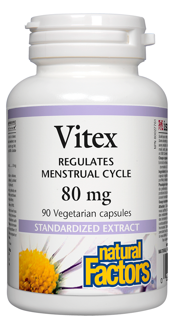 L'extrait de Vitex 80 mg régule le cycle menstruel des années 90 N.F.