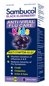Sambucol Black Elderberry Anti-Viral Flu Care 120ml Kid