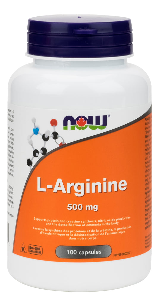 L-Arginine 500mg 100caps MAINTENANT
