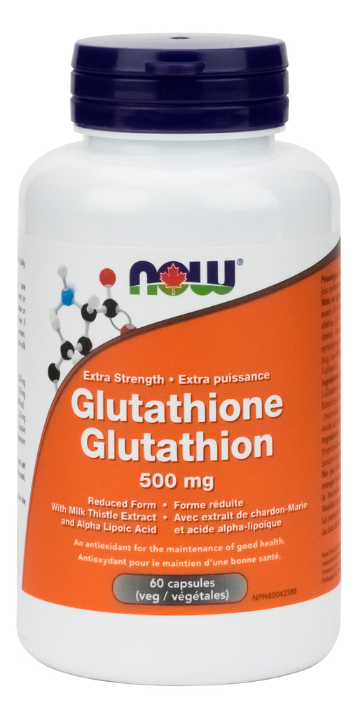 L-Glutathion 500 mg sous forme réduite 60 capsules MAINTENANT