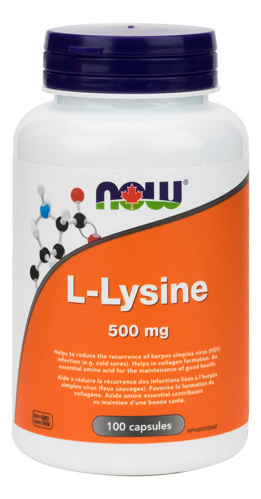 L-Lysine 500mg 100 caps NOW